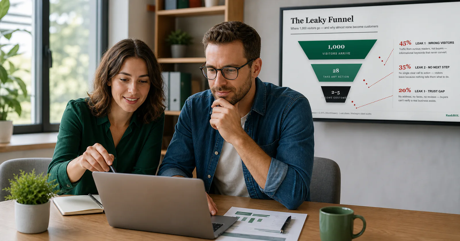Why Your Website Gets Traffic but No Customers (And the 7 Fixes)